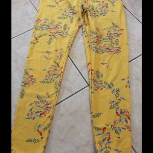 Sale 3/$15! LulaRoe OS with flowers and birds.